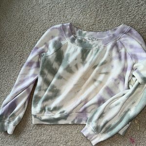 Hippie rose tie dye sweatshirt women’s medium